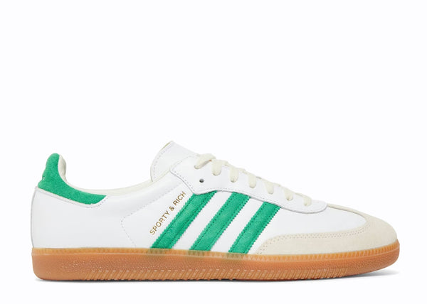 Adidas Samba OG Sporty & Rich shoes in green and white design
