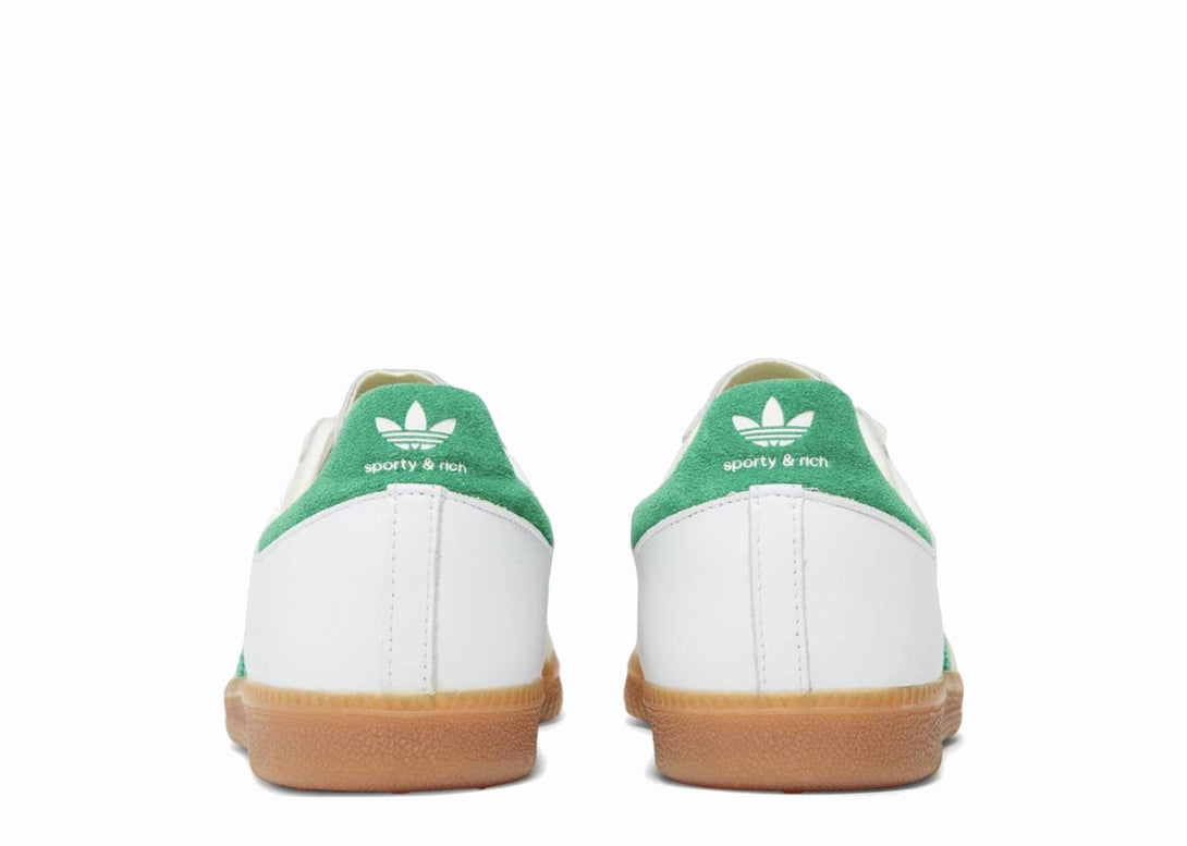 Adidas Samba OG Sporty & Rich in white and green colorway