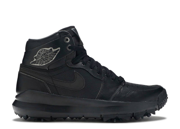  Air Jordan 1 Retro Golf Shoe in Triple Black
