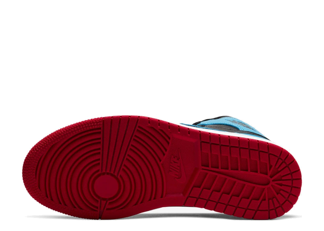 Underfoot, a white Air midsole gives way to a Gym Red outsole.