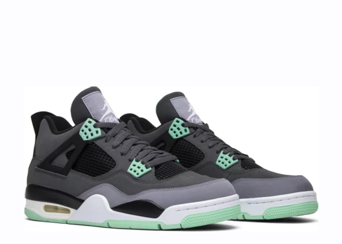 Grey Black Green Glow Nike Jordan 4