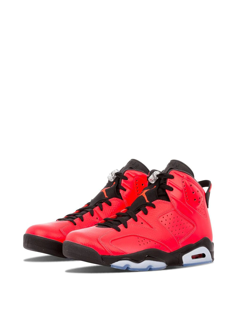 Full Pair of Air Jordan 6 Retro Infrared (Toro) Sneakers