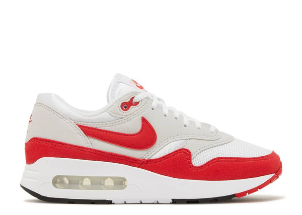 Side view of Nike Air Max 1 '86 OG Big Bubble Sport Red for women