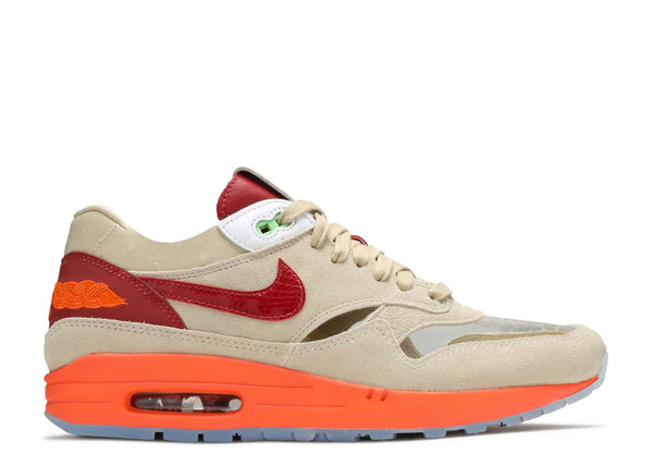 Beige and red variant of Nike Air Max 1 CLOT Kiss of Death