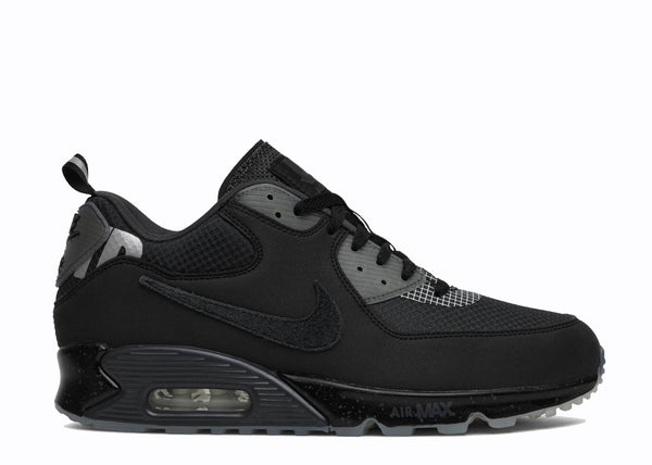 Side view of Nike Air Max 90 20 Undefeated Black
