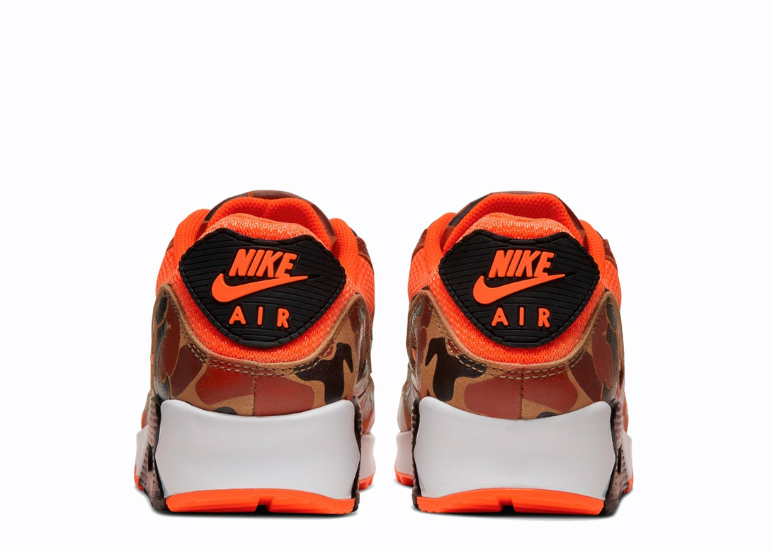 Nike Air Max 90 Duck Camo in Orange and Black color scheme