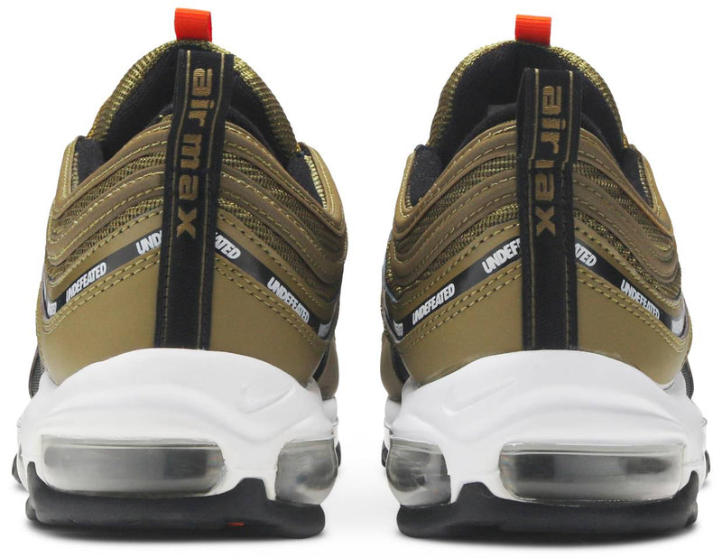 Nike Air Max 97 Undefeated Black Militia Green with gold accents